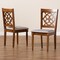 Baxton Studio Renaud Modern and Contemporary Grey Fabric and Walnut Brown Finished Wood 2-Piece Dining Chair Set 176-10543-Zoro - alternate 2